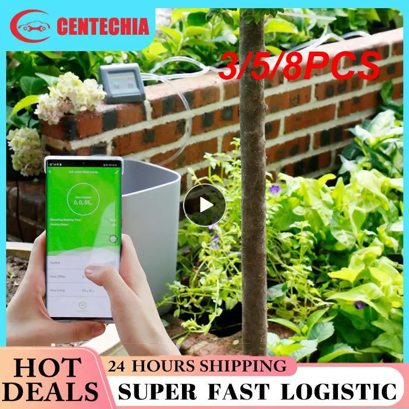 

3/5/8PCS App Controlled Water Timer Abs Smart Irrigation Timer With Pump Irrigation System Usb Indoor Wifi Garden Drip Watering