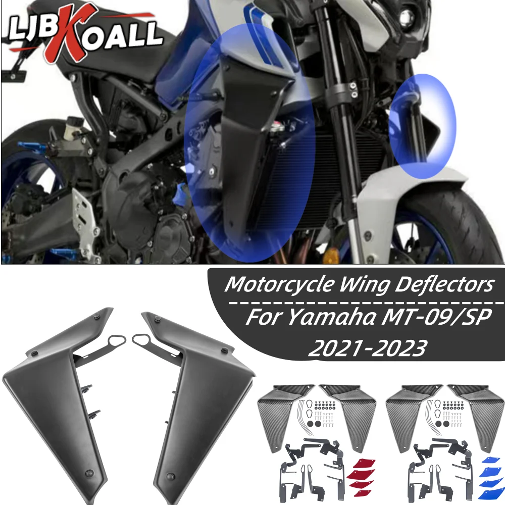 

MT09 Side Downforce Naked Spoilers Fixed Winglet Fairing Wings for Yamaha For MT 09 SP 2021 2022 2023 Motorcycle Accessories