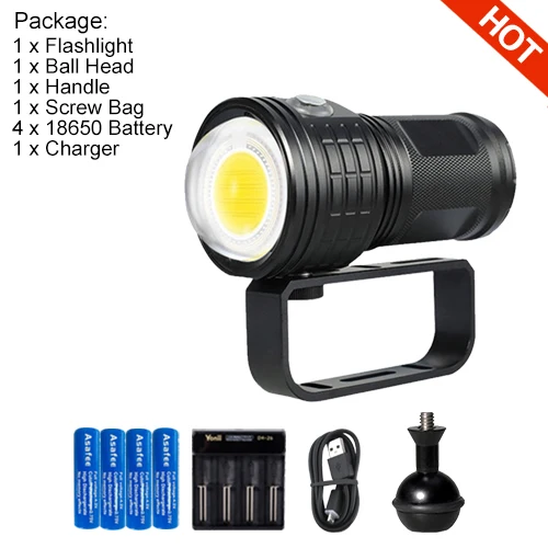 Asafee Фонарик для дайвинга  IPX8