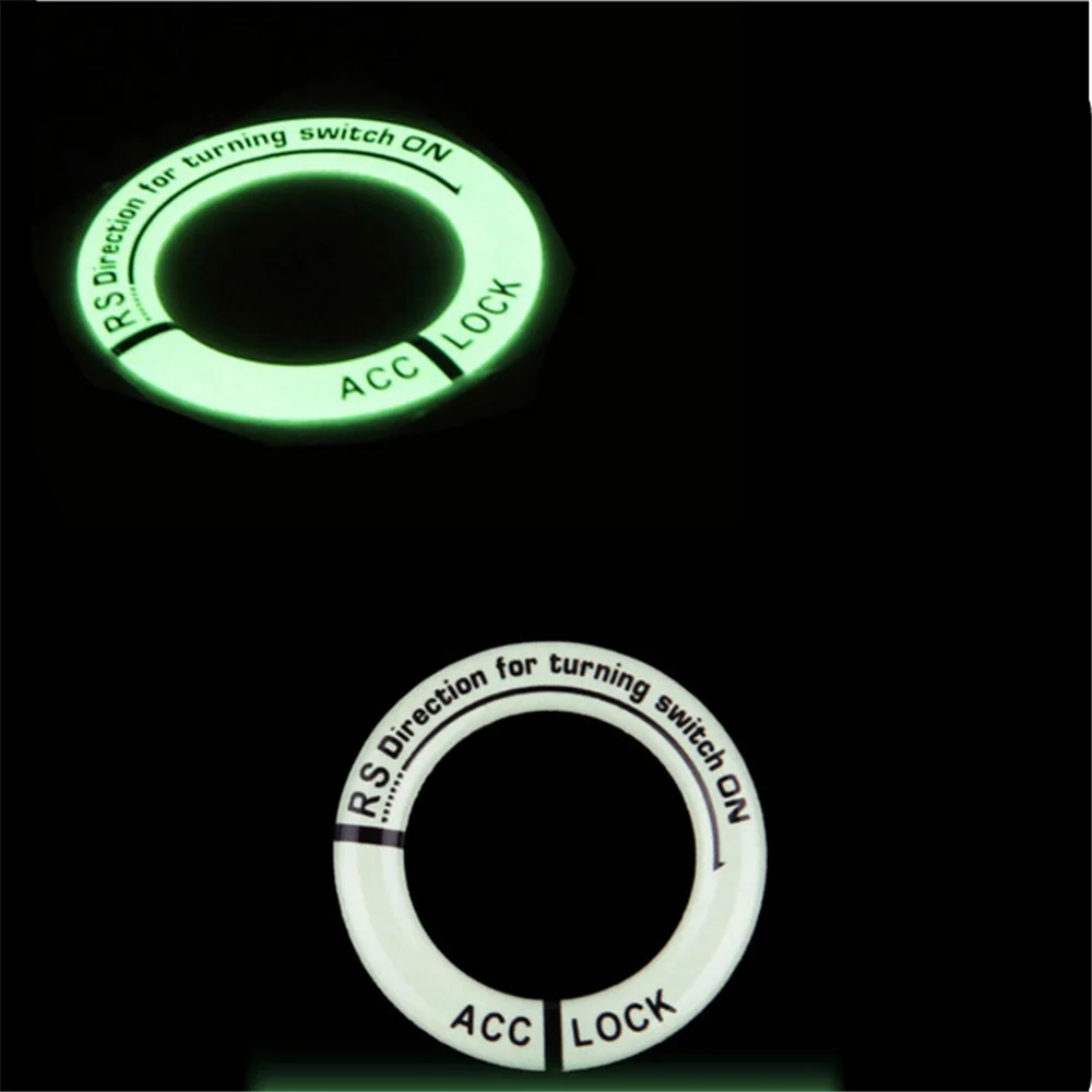 

Car ignition key ring luminous sticker for seat leon ibiza FOR alfa romeo/Volkswagen/AUDI A4 A3 A6//LADA/Opel astra