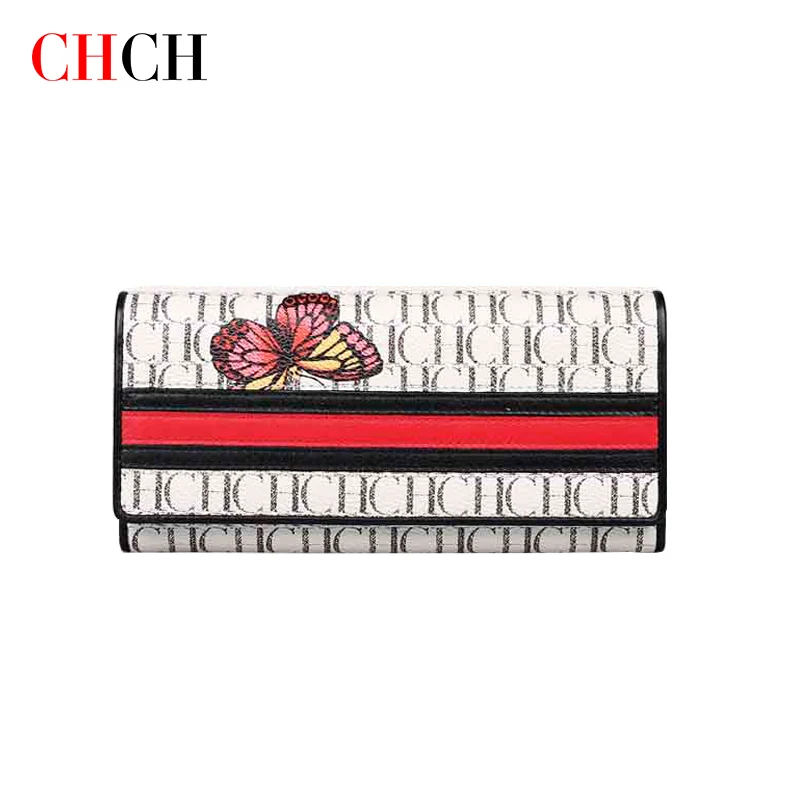 

CHCH сумочки, женский клатч с бабочкой, кошелек для телефона, дорожный кошелек, вместительный коричневый кожаный кошелек для карт, аксессуары,...