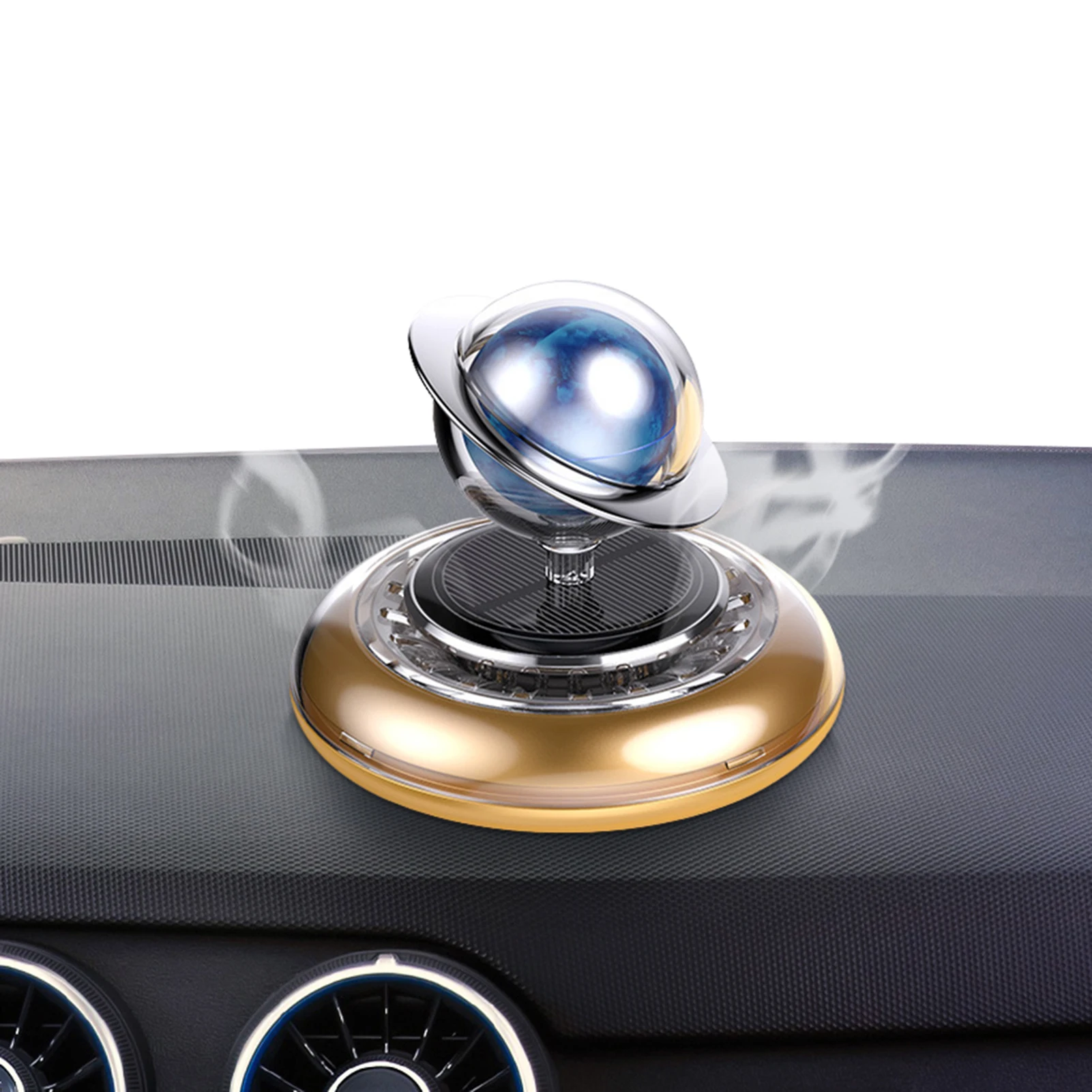 

Освежители воздуха для автомобиля на солнечной батарее, автомобильный диффузор в форме планеты, вращающийся Автомобильный диффузор на сол...