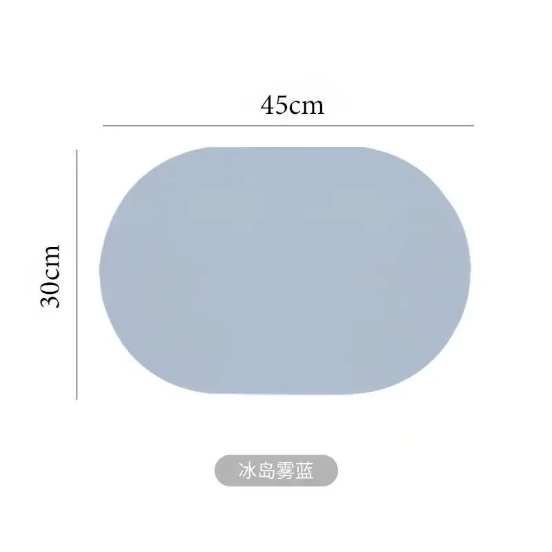 

MOONBIFFY Овальный кожаный коврик для столовых приборов