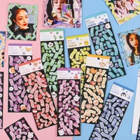 5 packs color ribbon series planner journal stickers goo card korean stickers waterproof pvc water cup decorative cute stickers