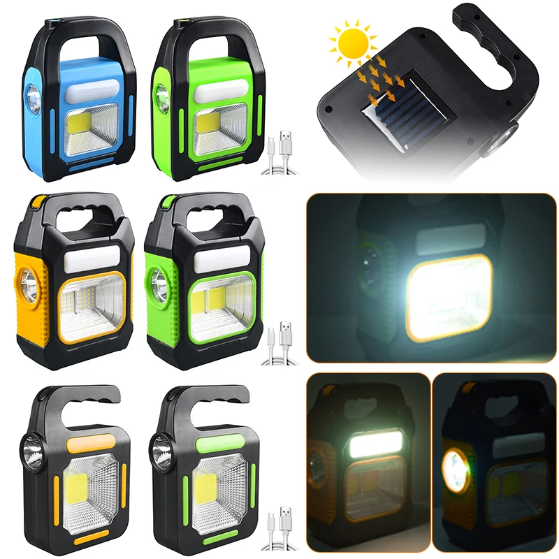 

Аварийная лампа на солнечной батарее водонепроницаемый светодиодный ручной фонарик USB перезаряжаемый портативный внешний аккумулятор для...
