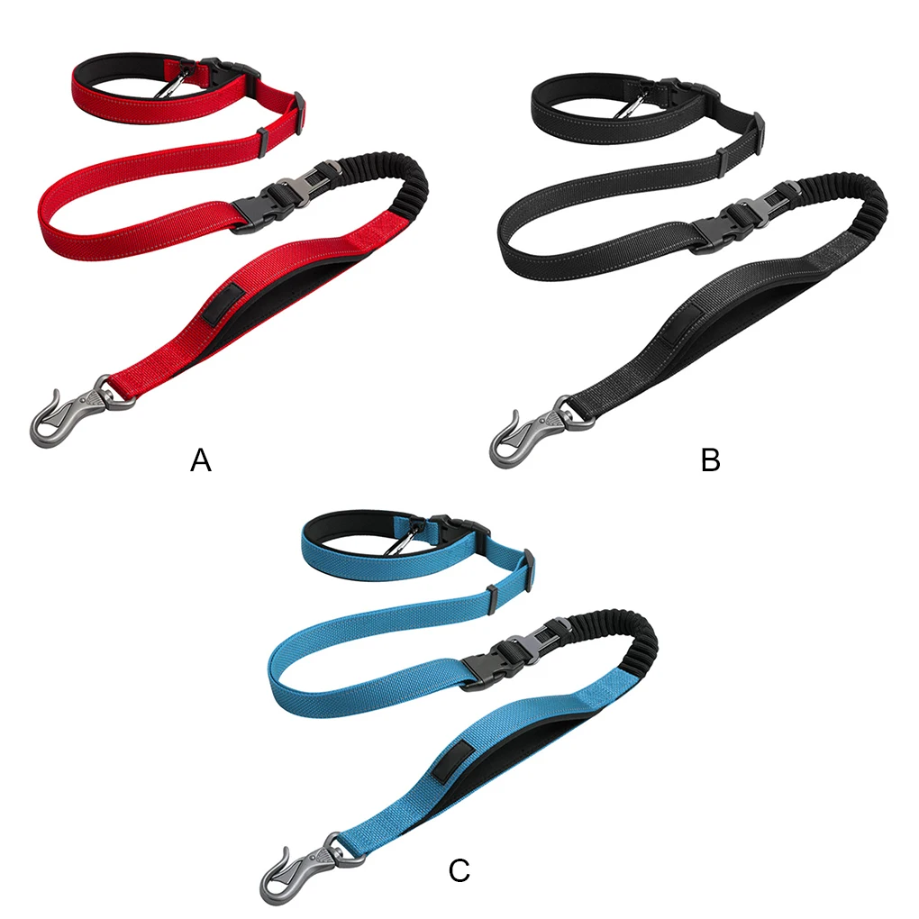 

Поводок для прогулок и бега домашних животных, регулируемая эластичная лента, эластичный шнур, многоразовый портативный, для езды на велосипеде