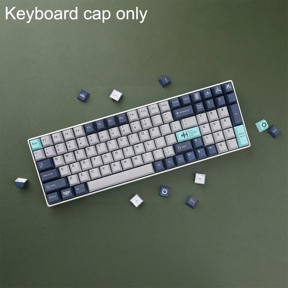 

For Gmk Mechanical Gaming Board 129 S Sublimation Pbt Caps Original Five-sided Height Caps X4m8