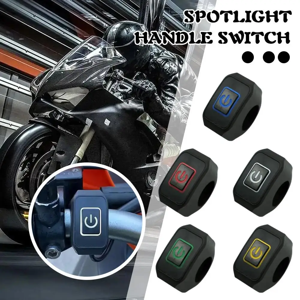 

Motorcycle Accessories Retrofitted With Waterproof Headlights IP65 Switch Light Lock Switch LED From Converter Spot Holder P4I9