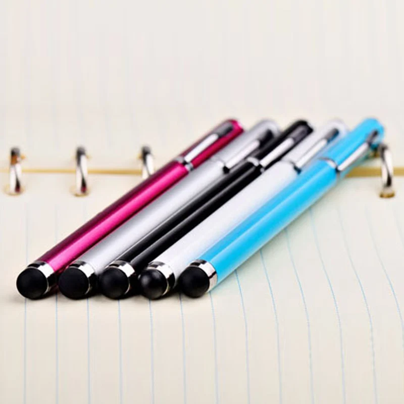 

2 In 1 Capacitive+Resistive Tip Touch Screen Pen Stylus Universal For Tablet Phone High Quality Accessories