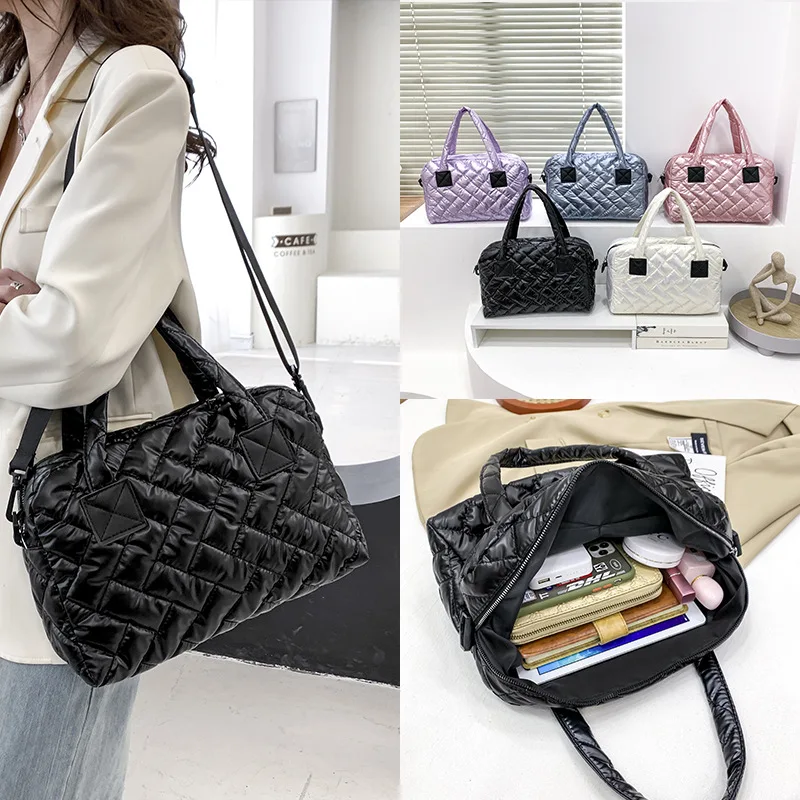 

Pure Colour Diamond-shaped Tote Bags For Women 2023 New Luxury Shoulder Bag Korean of Simple Leisure Crossbody Handbags