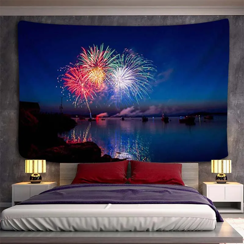 

Starry Sky Bedroom Decoration Home Decor Custom Tapestry Wall Hanging Headboards Tapestries Room Kawaii Aesthetic Decorative the