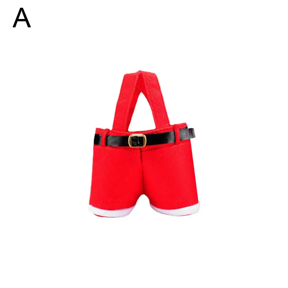 6 шт. стильная сумка с брюками Санта-Клауса милые сумки мешки для чулок подарочные