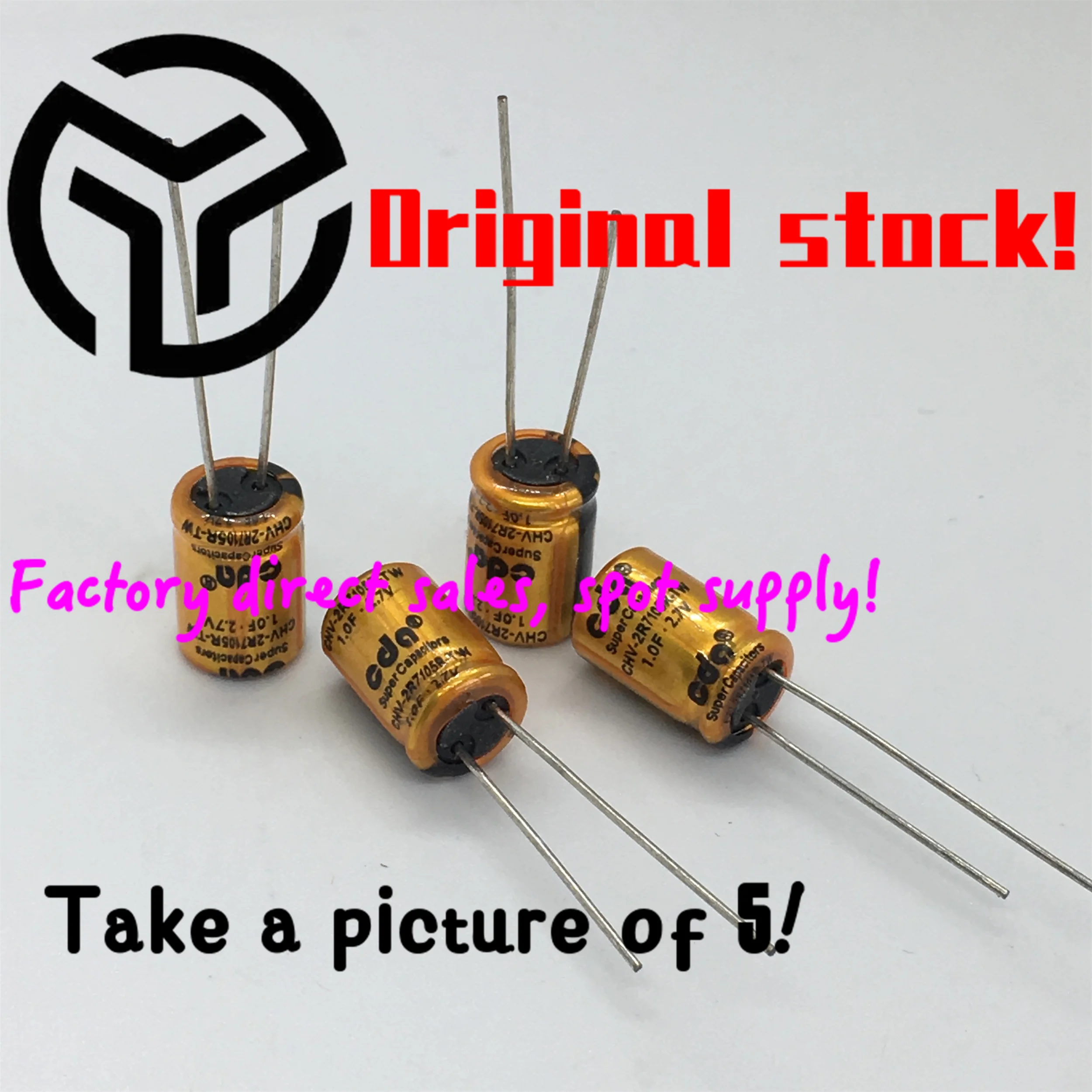 

2.7v1f super capacitor farad capacitor DIY electronic large capacity capacitor capacitor accessories 2.7v1.0f