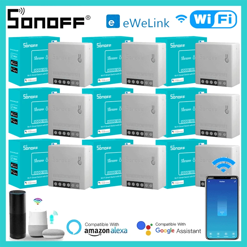 

Itead SONOFF MINI R2 DIY модуль умный переключатель двухсторонний переключатель MINIR2 Wifi переключатель EWeLink APP дистанционное управление через Alexa Google Home