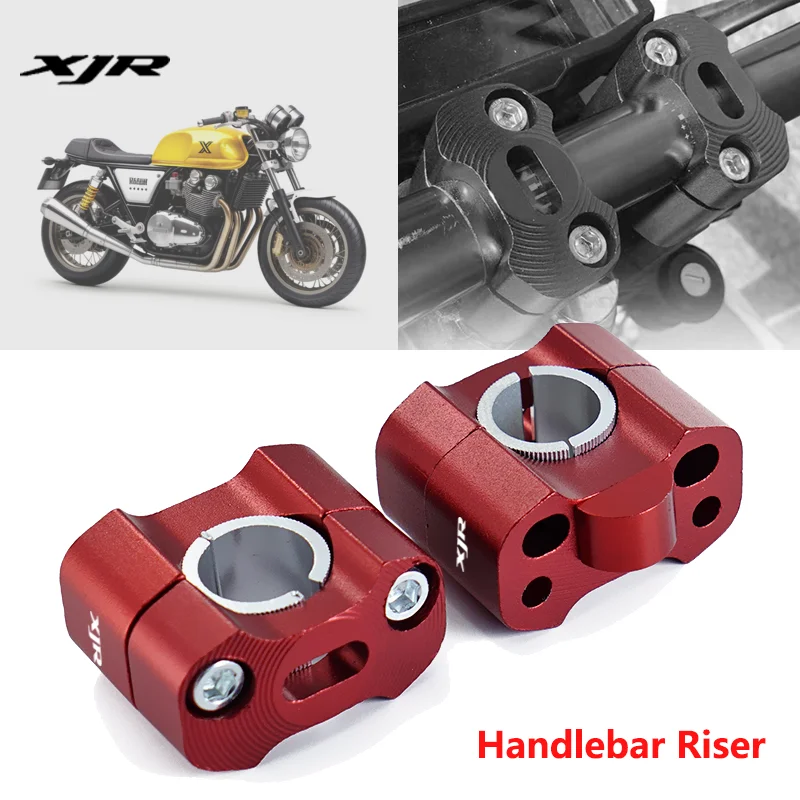 

For YAMAHA XJR1200 XJR1300 XJR 1200 1300 2022 CNC Aluminum 22mm 28mm Handlebar Risers Adapter Off Road Motorcycle Bar Clamps