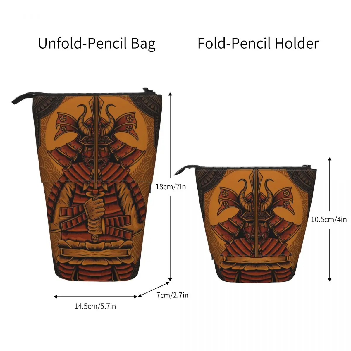 Вертикальный Выдвижной карандаш с орнаментом в виде самурайских воинов