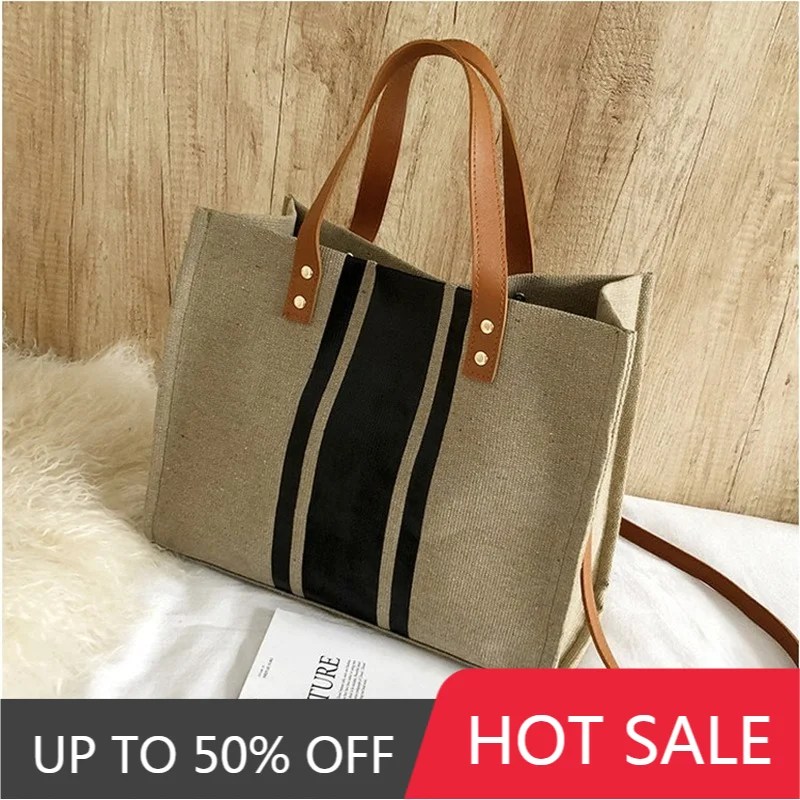 

AIOSC Sac A Main Femme largecapматовая сумка для женщин Винтажная полосатая Сумка-тоут для женщин портативный деловой портфель в Корейском стиле