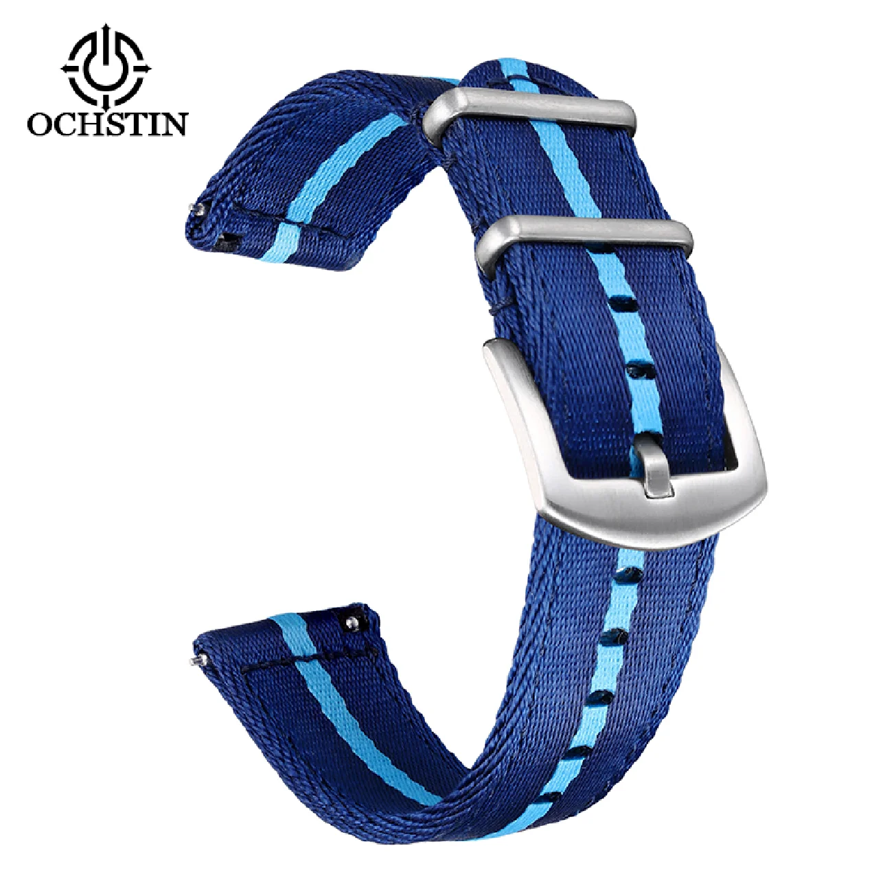 OCHSTIN DIY Nylon Strap 22MM 20MM Stainless Steel Clasp Waterproof Breathable High Quality Multicolor Watchbands Braided Nylon