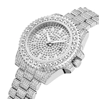 pintime wholesale fashion men women luxury watch full diamond iced out quartz wristwatches casual dress sport clock montre