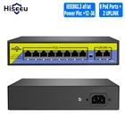 Коммутатор Hiseeu, 48 В, 8 портов, POE, с Ethernet 100 Мбитс, IEEE 802,3 afat, для IP-камеры, камера видеонаблюдения системы безопасности камеры, беспроводной AP ft