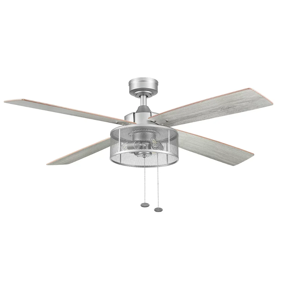 

Better Homes & Gardens 52" 4 Blade Pewter Cage Ceiling Fan with Lights ceiling fans ventilatore soffitto