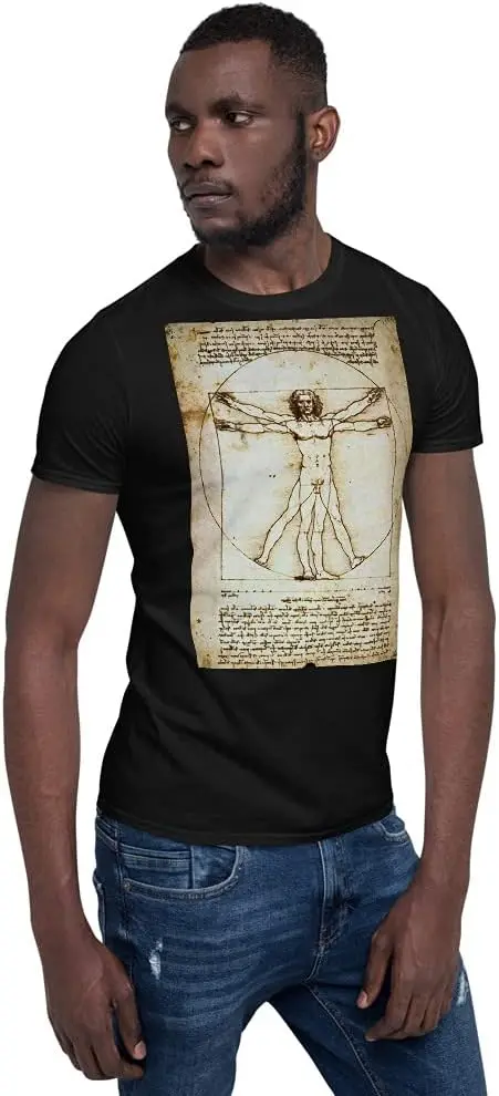 Мужские футболки витрууана подарок д Винчи и эпохи Возрождения унисекс футболка
