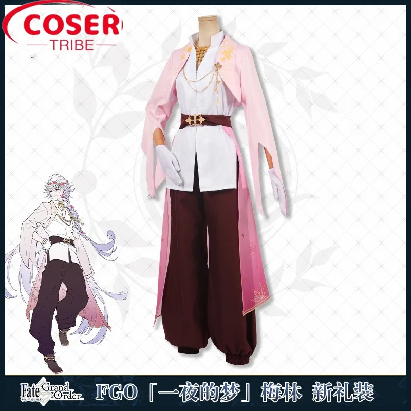 

COSER TRIBE Anime Game Fate Merlin Halloween Carnival Role Play Costume Complete Set