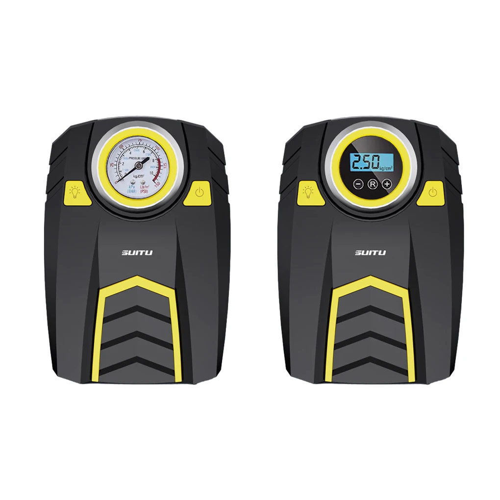 

Stay Prepared On Go Easy-to- And Durable Car Air Pump For Fast Inflation Wide ABS Car Tyre Inflator Pump Inflatable Pump