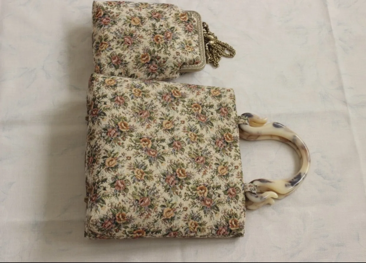 Женское жаккардовое одеяло Lost in Vinatge тканевая жаккардовая сумка с вышивкой Flowe