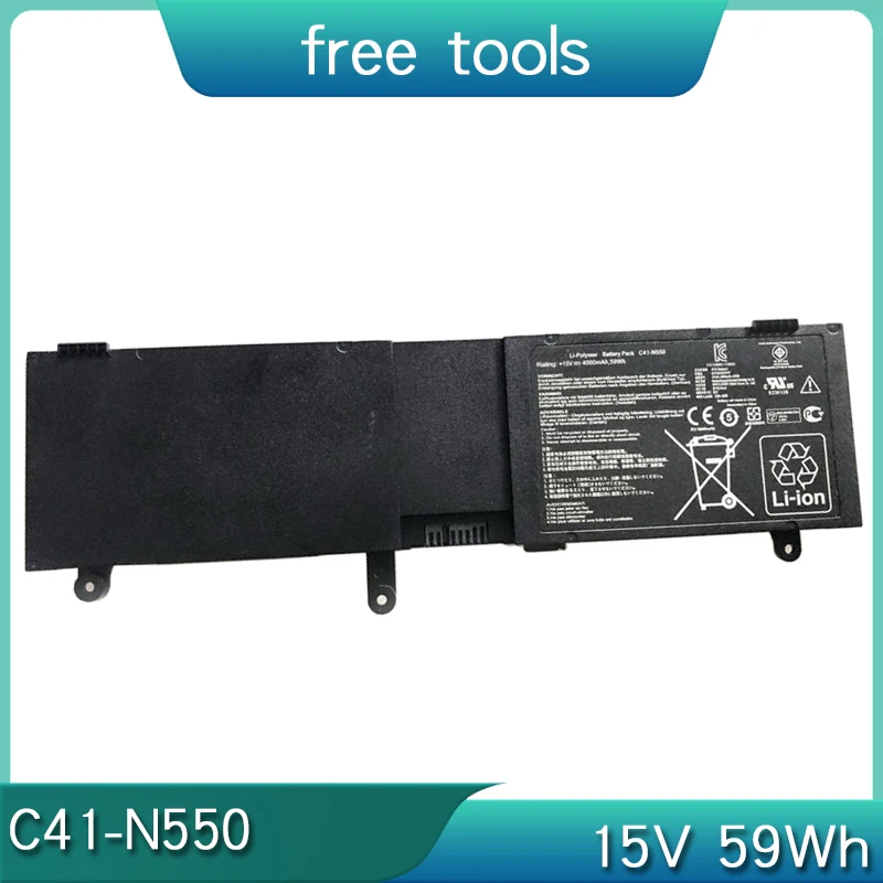 Новый аккумулятор для ноутбука C41-N550 15 В 59 Втч ASUS ROG Q550L Q550LF G550J G550JK G550JK4700 N550J N550JK N550JV