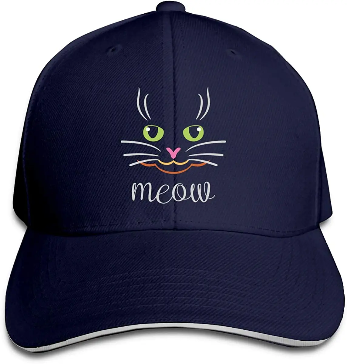 

Meow Cat Men's Or Women's Outdoor Sun Hat Adjustable Strap