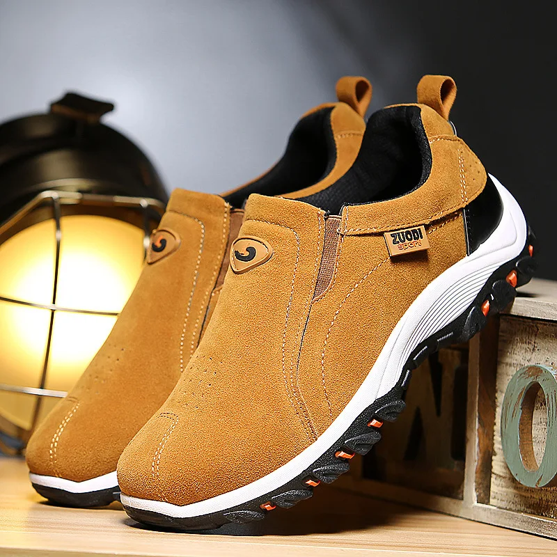 

Lightweight Men Casual Shoes Fashion Men Loafers Slip-on Leather Shoes Outdoor Non-slip Walking Loafers Zapatillas Hombre