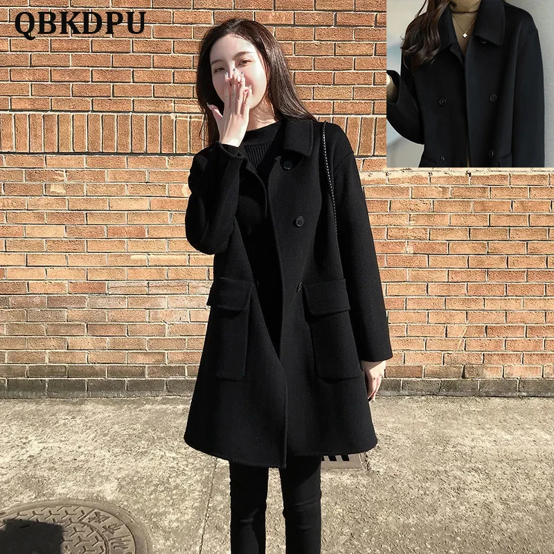 

Классическая приталенная винтажная шерстяная ветровка средней длины, большие размеры 4XL