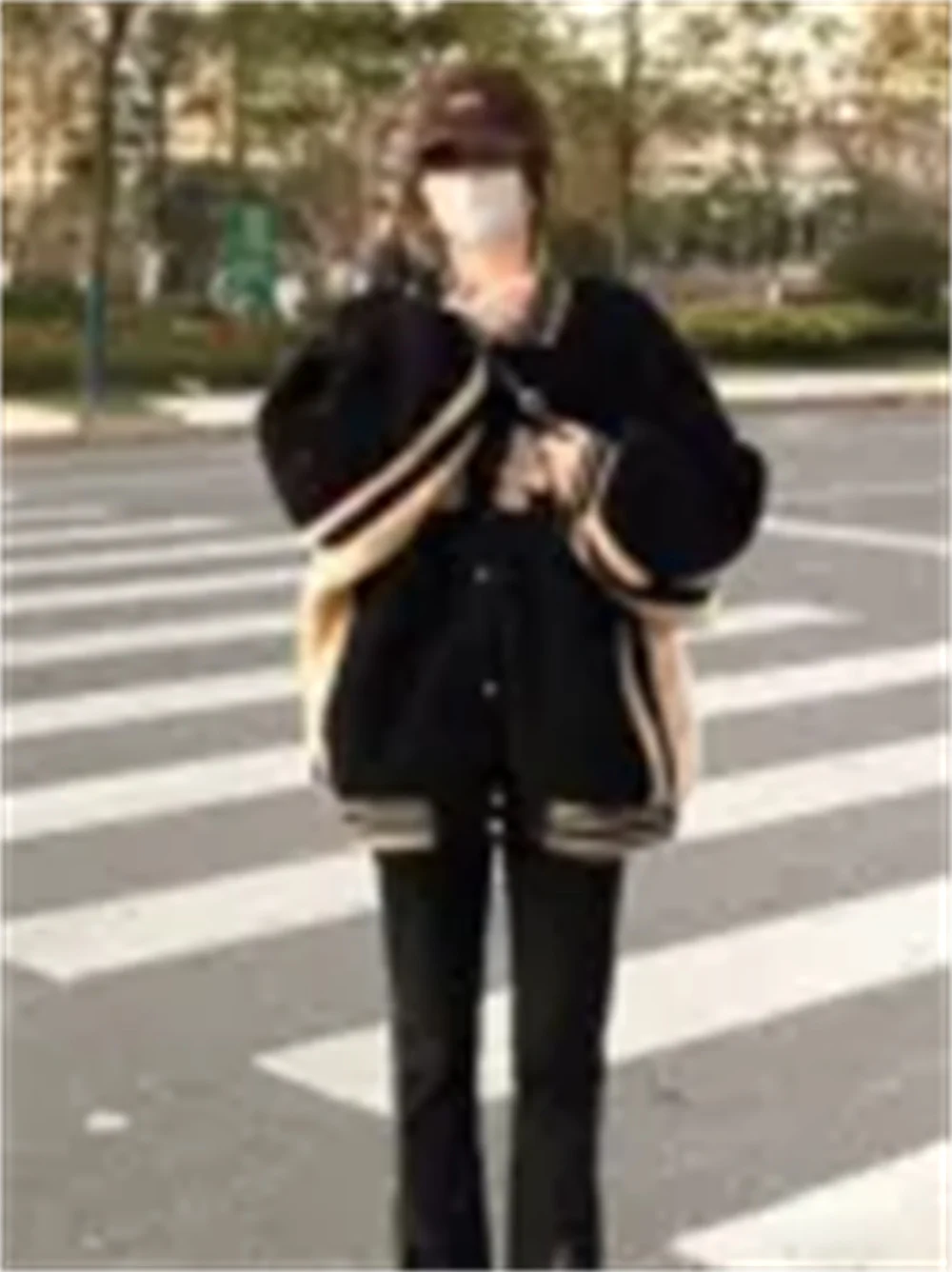 

Autumn And Winter Baseball Uniform Lamb Plush Spring Dress Small Fragrance Coat Women's Niche Unique High-enT Top