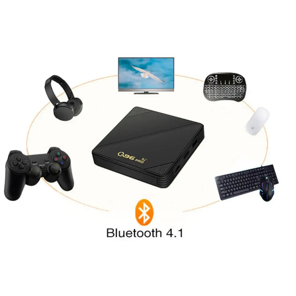 Оригинальная ТВ-приставка Q96 PRO 4K HDR Android TV 8 1 Ultra HD 2 ГБ Wi-Fi Google Cast Netflix IPTV 4