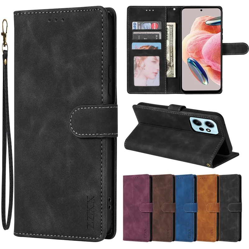 Wallet Hand Rope Magnetic Flip Leather Case For Xiaomi Redmi 10 10C 12C 11T 9 9 Pro 9A 9C 9T 8 12C 11 Pro 11S 10S 9S 8T 12 Lite