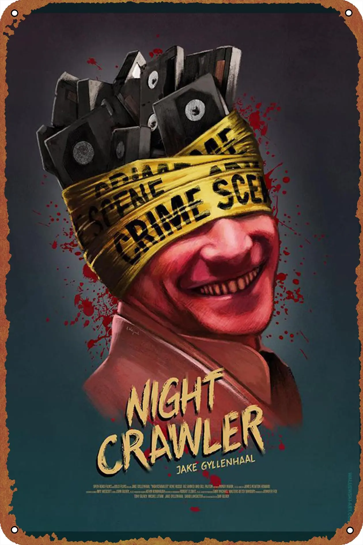 Настенный постер Nightcrawler в винтажном стиле 8x12 дюймов