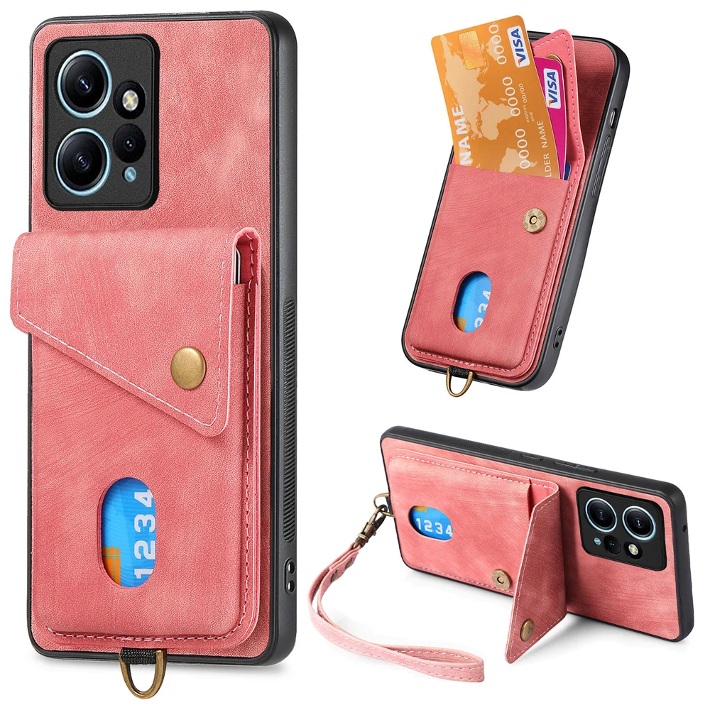 Противоударный чехол со шнурком и слотом для кредитных карт Xiaomi Mi 13T 14 13 Ultra 12 Lite 12T