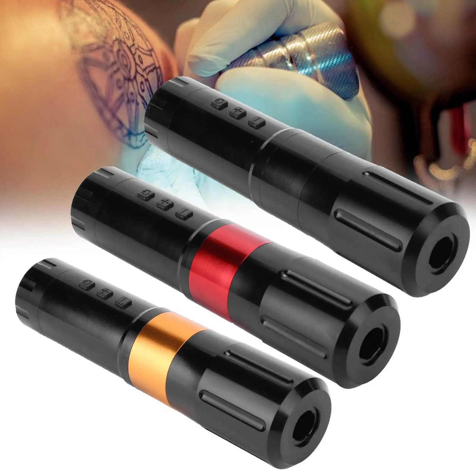 Portable Wireless Tattoo Machine Pen Built In Batter LCD Display Screen Strong Motor Tattoo Pen Fast Charging Tattoo Supplies