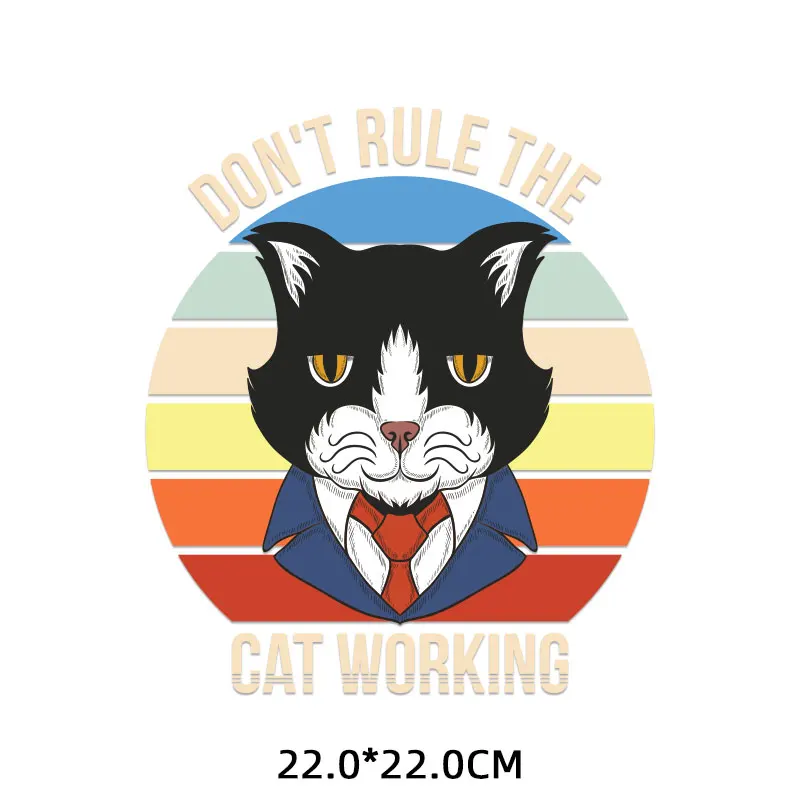 

ZOTOONE Cool Cat Patches on Clothes Animals Iron-on Transfers for Clothing Diy Thermal Stickers on T-shirt Fusible Patch Badges