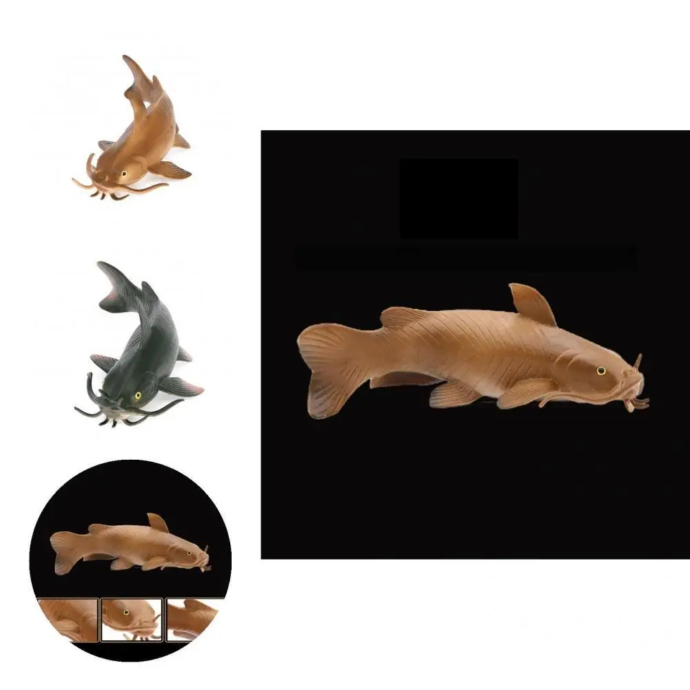 

Simulation Animal Model Useful Mini Catfish Figures Toy Indeformable Eco-friendly Catfish Figures Toy