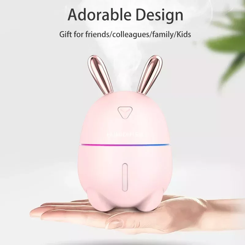 

Увлажнитель воздуха NEW2023, USB, 300 мл, с цветной светодиодный Ной подсветкой