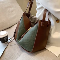 2 pieces vintage scrub crossbody messenger bags for women 2022 fashion pu leather shopper big shoulder bag handbags purses bucke