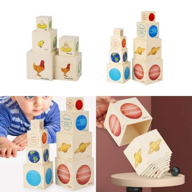 

Stacking Cubes For Toddler Wooden Stacking Boxes Nesting Stacking Nesting Toy Stacking Block Building Toy STEM Learning