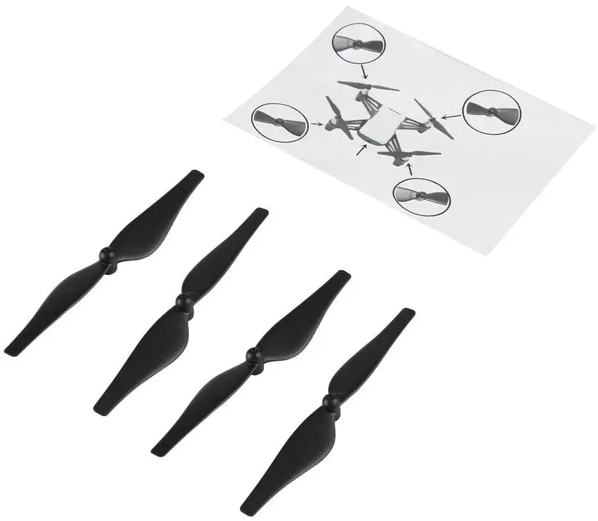 4Pcs Original DJI TELLO Propeller Tello Part 2 Quick-release Propellers for RYZE EDU Drone Accessories Replacement Parts - купить по