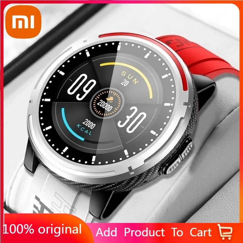 

Смарт-часы Xiaomi мужские с поддержкой Bluetooth, пульсометром и тонометром