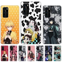 anime cartoon demon case for huawei p50 p40 p30 p20 p10 lite printing pattern cover for huawei mate 20 10 pro anti fall coque