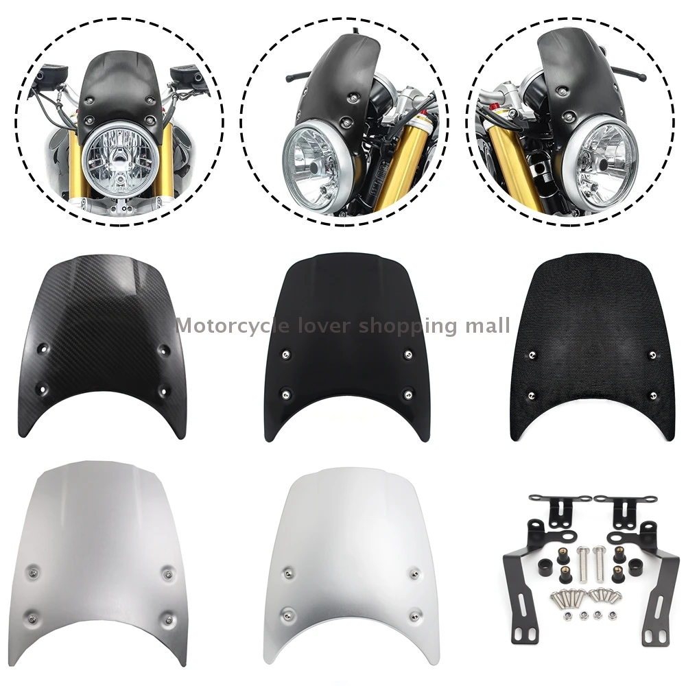 

Аксессуар для мотоцикла, обтекатель фары, ветровое стекло, ветрозащитный экран для BMW R Nine T городской скремблер 2014-2020