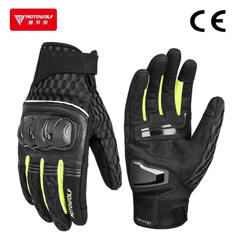 

Мотоциклетные перчатки, кожаные мужские дышащие перчатки для верховой езды, мотоциклетные перчатки Luvas Quantes Motociclista, одобренные CE Motowolf