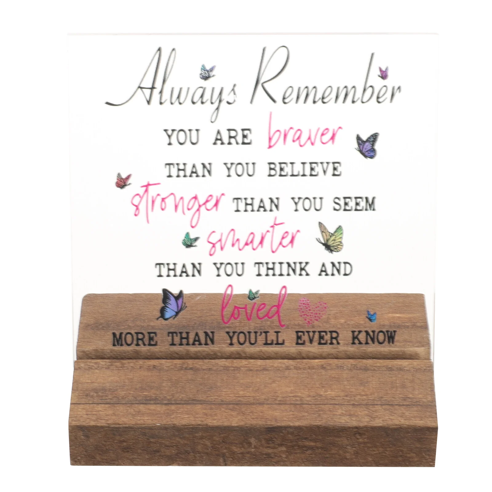 

Plaque Inspirational Sign Encouragement Desk The Tabletop Decor Women Decorative Table Motivational